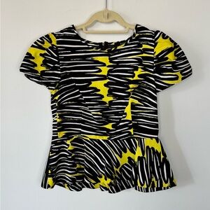 Suno 100% Silk Shirt | Top | Eye-Catching Print | Size M